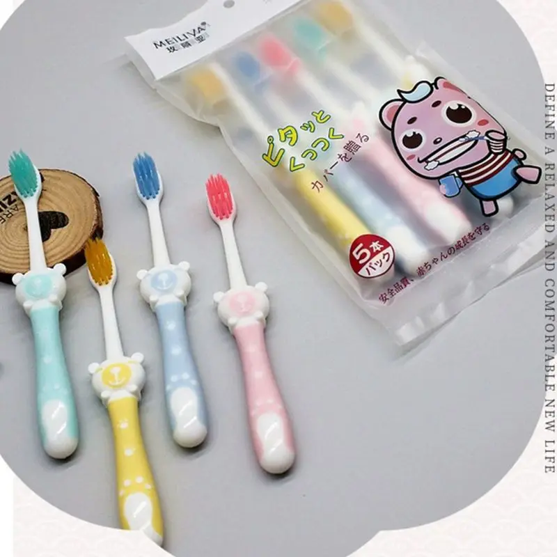 5Pcs/Set Children Kids Toothbrush Cartoon Bear Silicone Handle Manual Soft Bristles Teeth Cleaning Oral Care Tools Random Color 
5Pcs/Set Children Kids Toothbrush Cartoon Bear Silicone Handle Manual Soft Bristles Teeth Cleaning Oral Care Tools Random Color