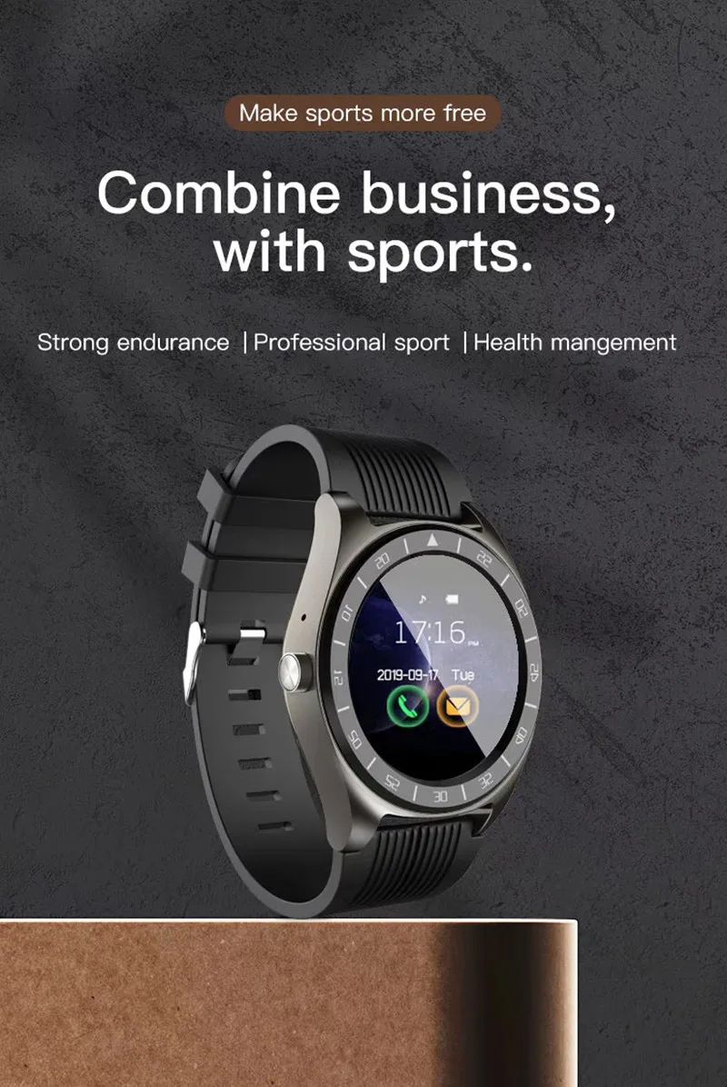 

Watch Android V5 With Camera Facebook Whatsapp Smart SMS PK Bluetooth Twitter Support SIM TF Card For Business Smartwatch Sync