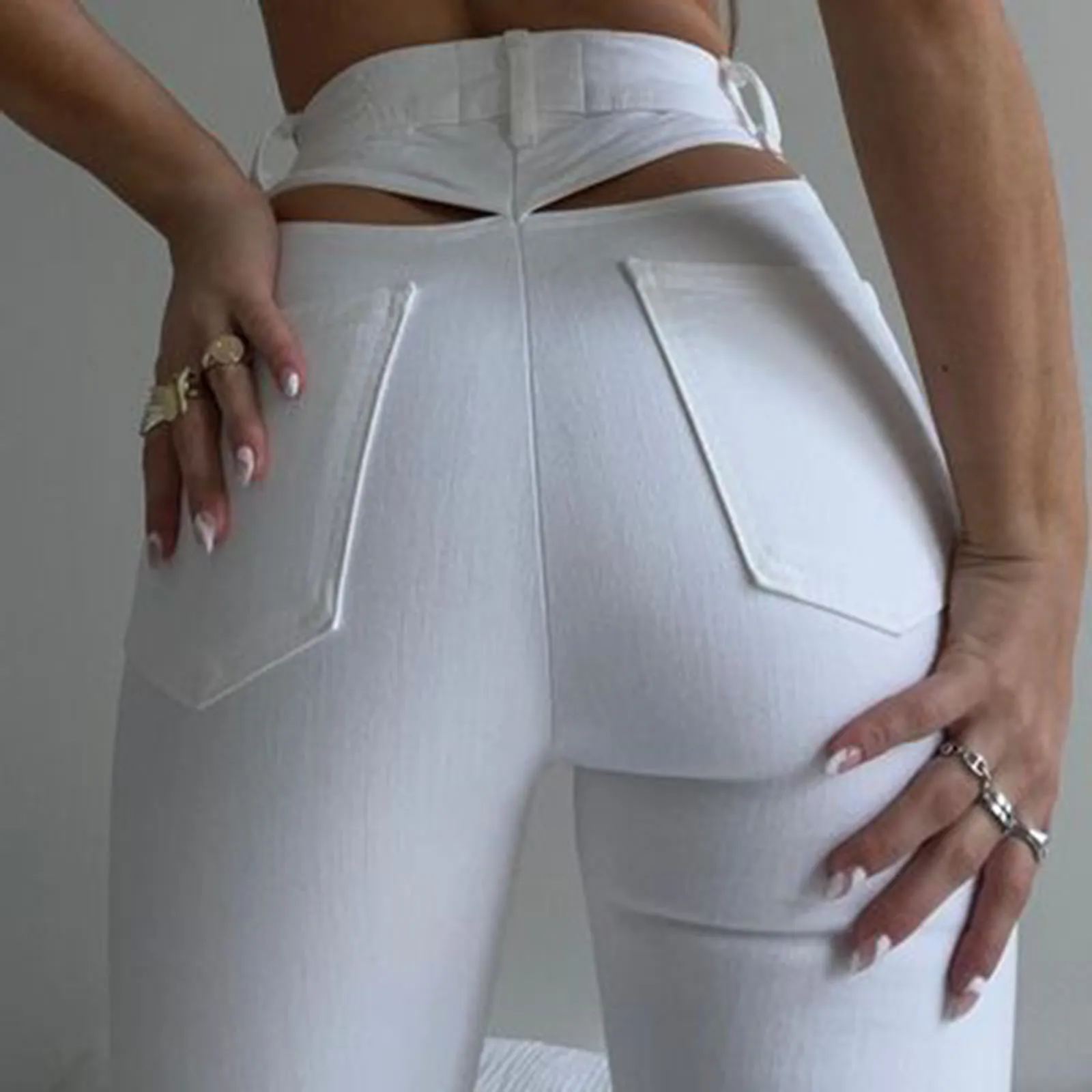 High Waist Flare Jeans Women Black White Fashion Sexy Bodycon Trousers Club Leggings Stretch Waist Slim Female Trousers
High Waist Flare Jeans Women Black White Fashion Sexy Bodycon Trousers Club Leggings Stretch Waist Slim Female Trousers