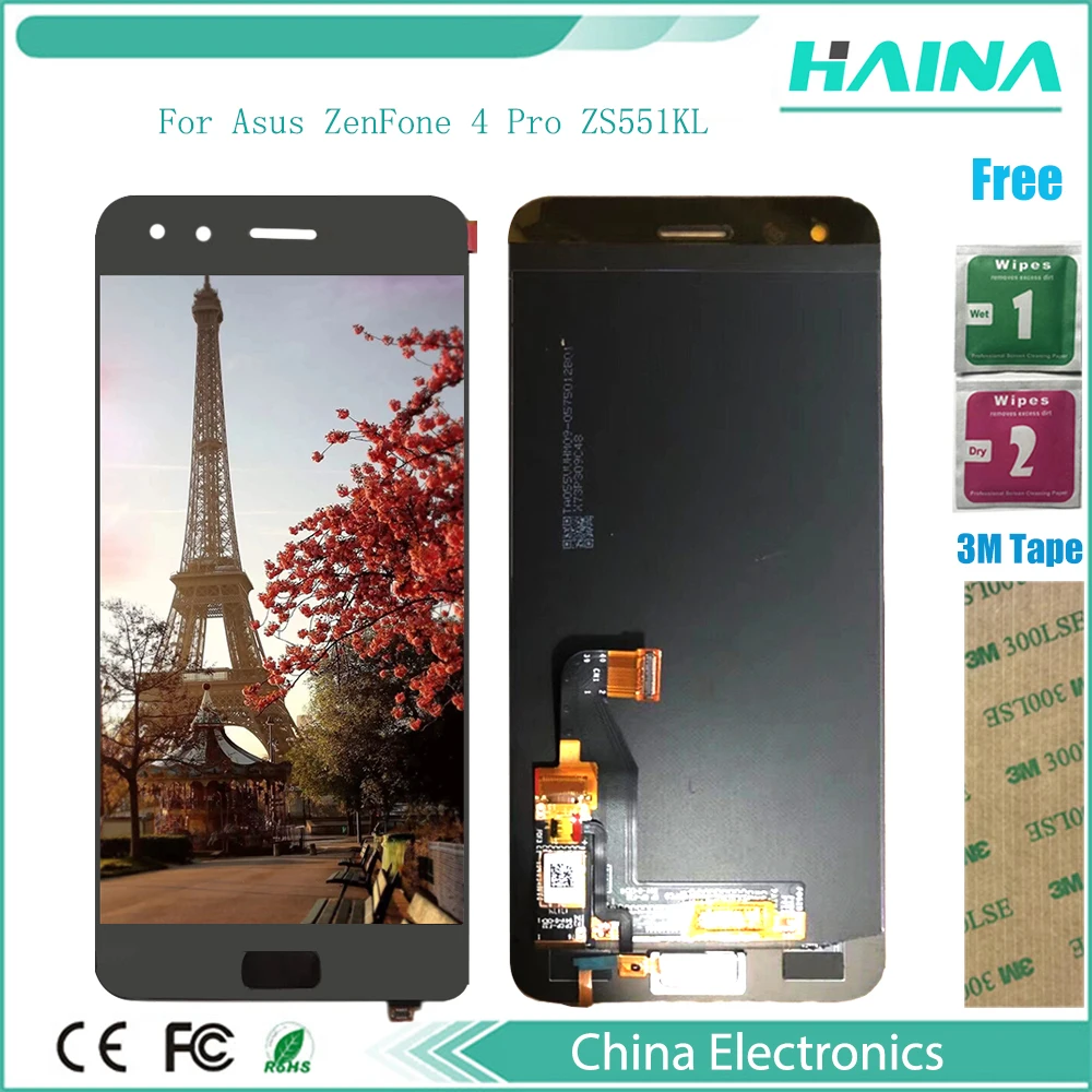 5,5 "с рамкой + сенсорный экран для Asus ZenFone 4 Pro ZS551KL ЖК-панель сенсорный экран сенсор Стекло в сборе с инструментами
5,5 "с рамкой + сенсорный экран для Asus ZenFone 4 Pro ZS551KL ЖК-панель сенсорный экран сенсор Стекло в сборе с инструментами