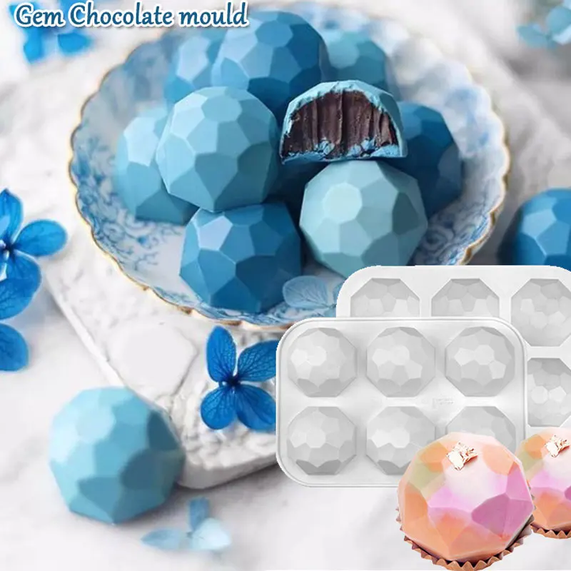 3D Gemstone Design Chocolate Silicone Mold DIY Diamond Mousse Moulds Handmade Soap Candle Mould Cake Decorating Tools Bakeware
3D Gemstone Design Chocolate Silicone Mold DIY Diamond Mousse Moulds Handmade Soap Candle Mould Cake Decorating Tools Bakeware
