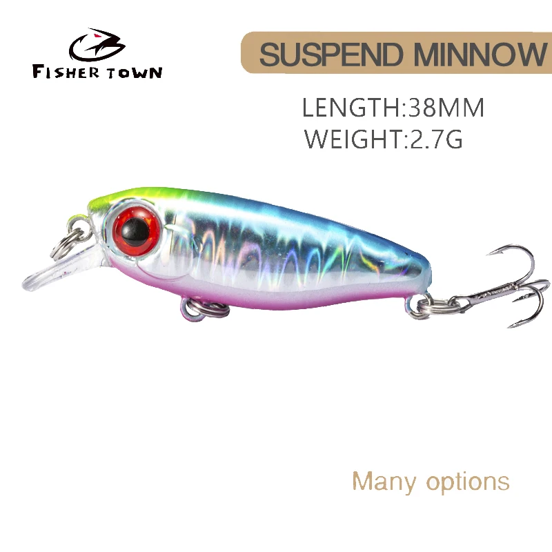 Fisher town 1Piece Minnow Bait 3.5cm 2.7g Popper bait Vissen Lokken Zinken Mini Forel Aas Kleine Crankbait
Fisher town 1Piece Minnow Bait 3.5cm 2.7g Popper bait Vissen Lokken Zinken Mini Forel Aas Kleine Crankbait