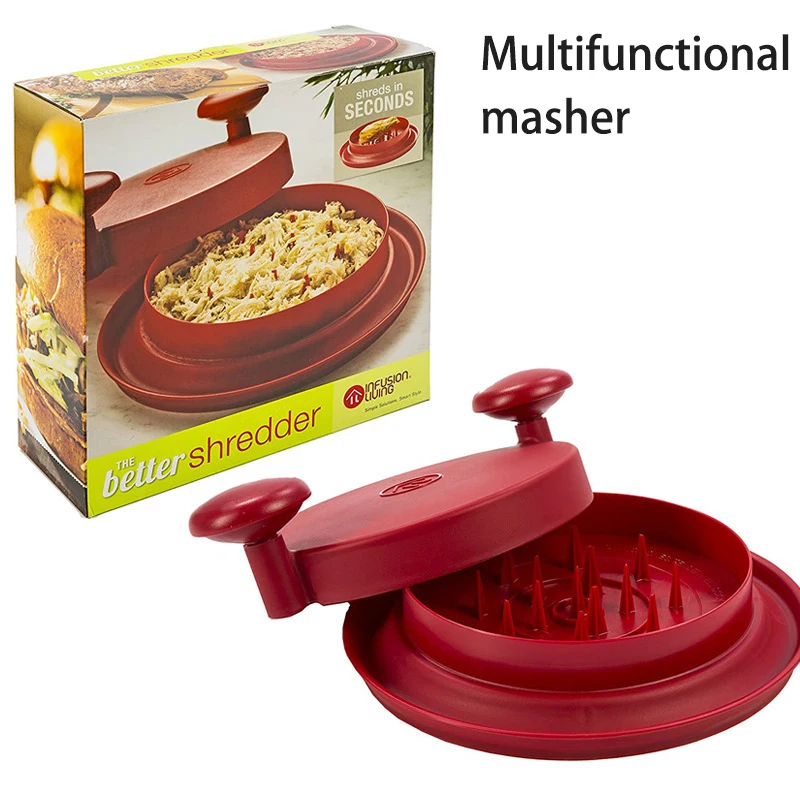 Mincer Masher Kitchen Tools Accessories Shred Machine Better Than Bear Claws Meat Shredder for Pulled Pork Beef and Chicken
Mincer Masher Kitchen Tools Accessories Shred Machine Better Than Bear Claws Meat Shredder for Pulled Pork Beef and Chicken
