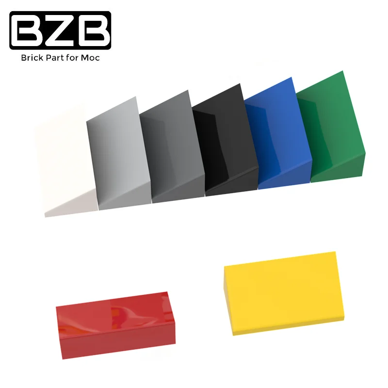 10 шт. BZB MOC 85984 1x2x 2/330 градусов наклонный кирпич высокотехнологичная модель