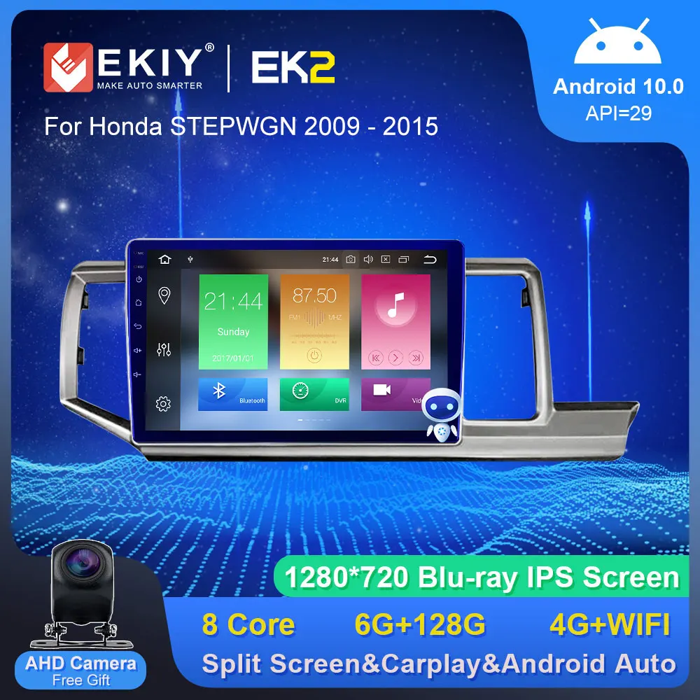EKIY EK2 Car Radio Android 10 For Honda STEPWGN 2009-2015 Stereo GPS Navi Auto Multimedia Player Carplay Blu-Ray IPS No 2Din DVD
EKIY EK2 Car Radio Android 10 For Honda STEPWGN 2009-2015 Stereo GPS Navi Auto Multimedia Player Carplay Blu-Ray IPS No 2Din DVD