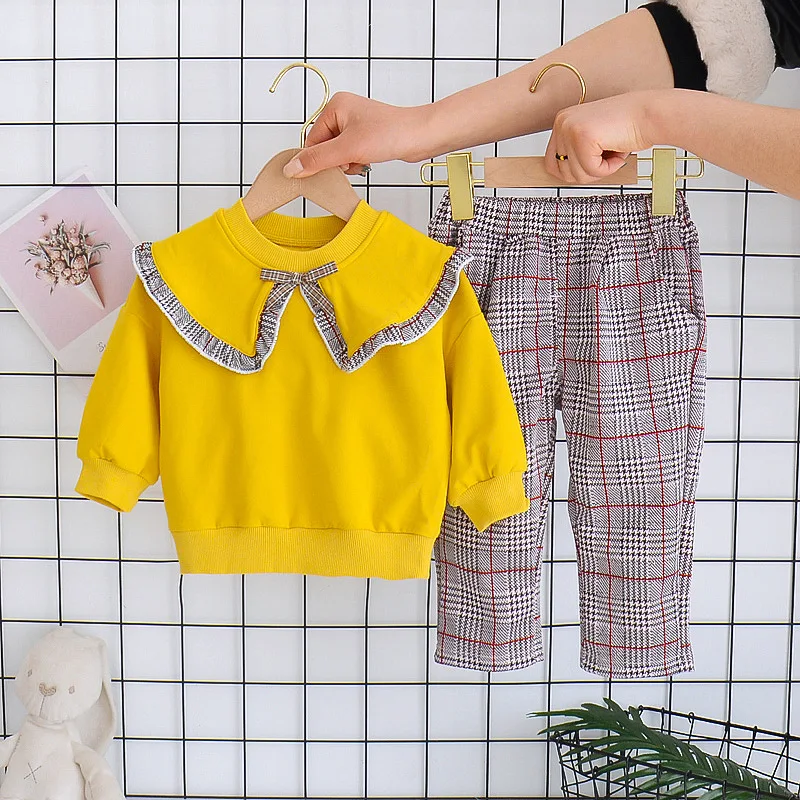 Baby Girls Clothes Set Spring Kids Clothes Top+Plaid Pants Tracksuit Suit Autumn Baby Clothes Toddler Girls Outfits Clothing
Baby Girls Clothes Set Spring Kids Clothes Top+Plaid Pants Tracksuit Suit Autumn Baby Clothes Toddler Girls Outfits Clothing