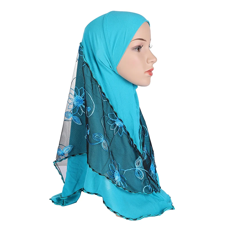 H012 High quality medium size 70*60cm muslim amira hijab with embroidery net pull on islamic scarf head wrap
H012 High quality medium size 70*60cm muslim amira hijab with embroidery net pull on islamic scarf head wrap