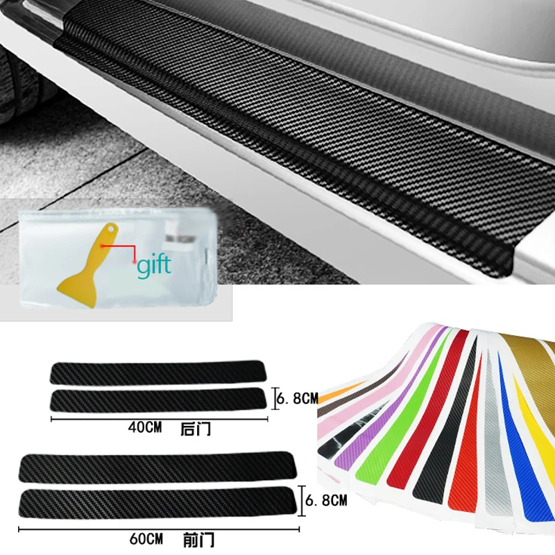 Car Sticker Door Carbon leather Fiber Sill car door sill pedal board pedal cover trim carbon fiber rear board sticker auto parts
Car Sticker Door Carbon leather Fiber Sill car door sill pedal board pedal cover trim carbon fiber rear board sticker auto parts