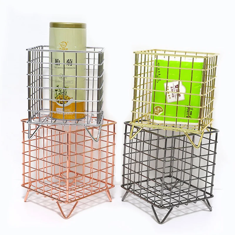 1Pc Desktop Metal Square Storage Basket Office Table Sundries Cosmetics Organizer Makeup Container
1Pc Desktop Metal Square Storage Basket Office Table Sundries Cosmetics Organizer Makeup Container
