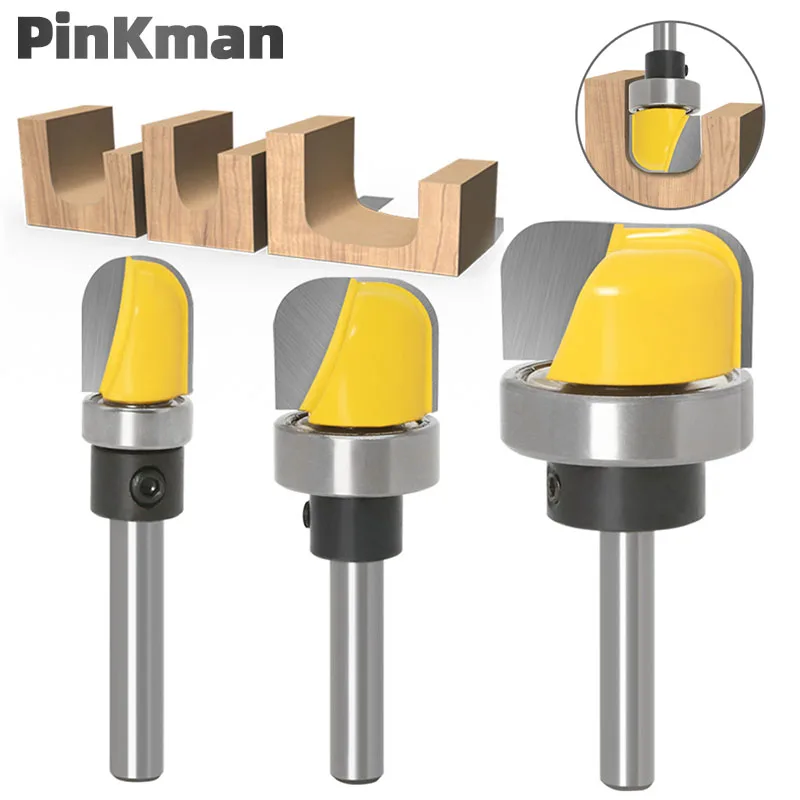3PC 6mm 1/4 Shank1/2" 3/4" 1-1/8" Diameter Woodworking Tools Bowl & Tray Template Router Bit Wood Milling Cutter High Quality
3PC 6mm 1/4 Shank1/2" 3/4" 1-1/8" Diameter Woodworking Tools Bowl & Tray Template Router Bit Wood Milling Cutter High Quality