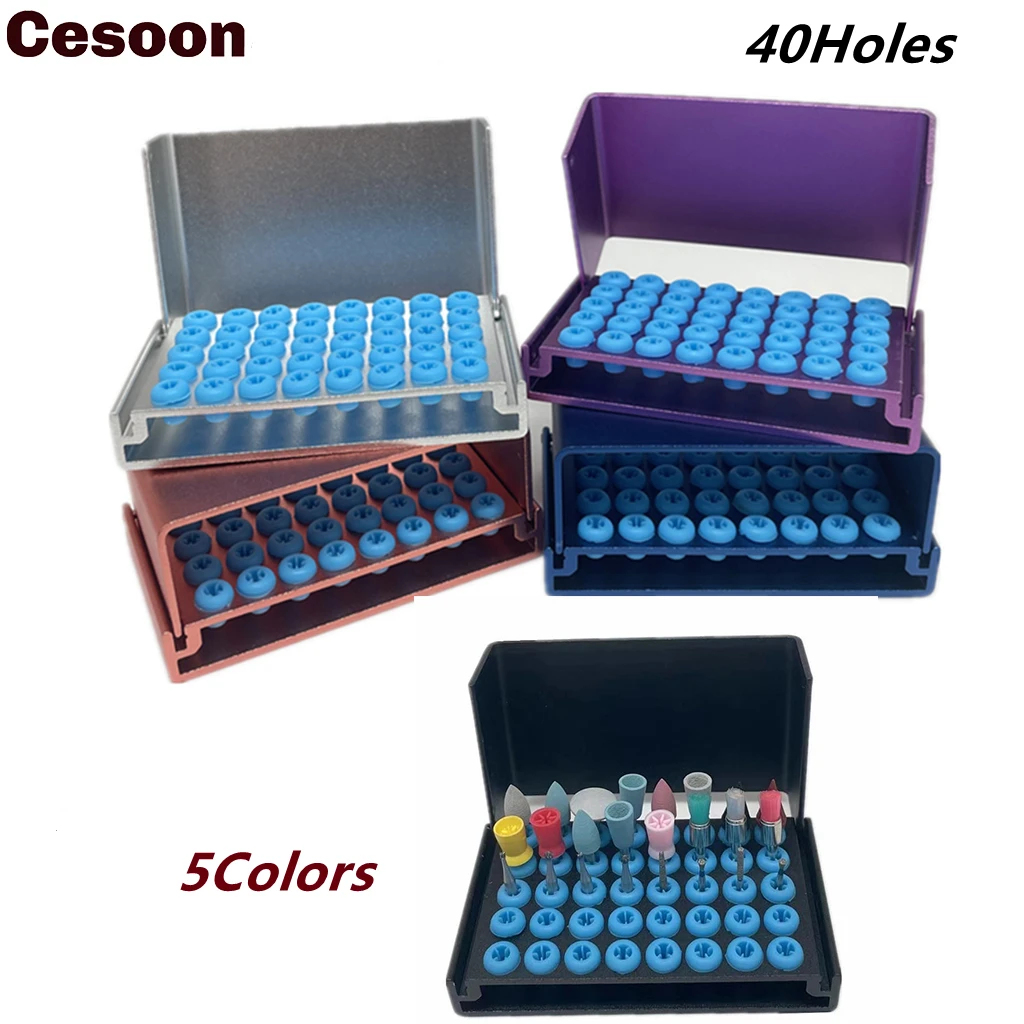 1 шт., силиконовый держатель для стоматологических буров, 40 отверстий 
1 шт., силиконовый держатель для стоматологических буров, 40 отверстий