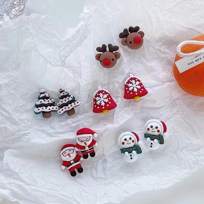 5 Styles Christmas Tree Santa Snowman Claus Elk Ear Studs Cute Resin Jewelry Decoration Earrings Gifts
5 Styles Christmas Tree Santa Snowman Claus Elk Ear Studs Cute Resin Jewelry Decoration Earrings Gifts
