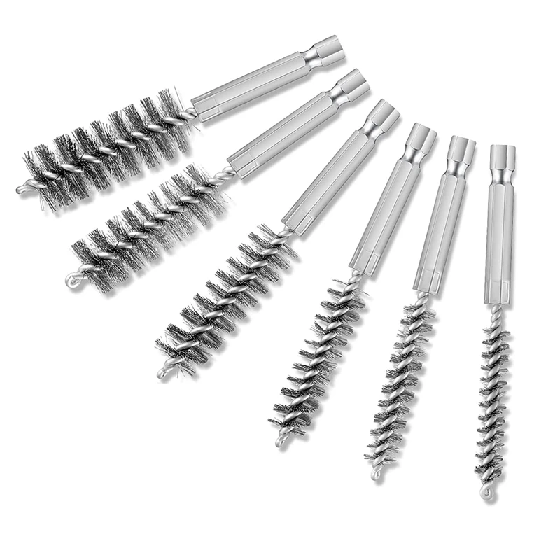 6 Pieces Of Drilling Brushes, Twisted Wire Stainless Steel Cleaning Brushes Of Different Sizes,For Electric Drill Impact
6 Pieces Of Drilling Brushes, Twisted Wire Stainless Steel Cleaning Brushes Of Different Sizes,For Electric Drill Impact