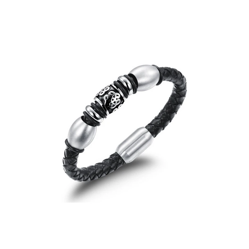 Fashion Black Color Genuine Leather Bracelets For Women Simple Stainless Steel Geometric Bangles Bohemian Jewelry Free Shipping
Fashion Black Color Genuine Leather Bracelets For Women Simple Stainless Steel Geometric Bangles Bohemian Jewelry Free Shipping
