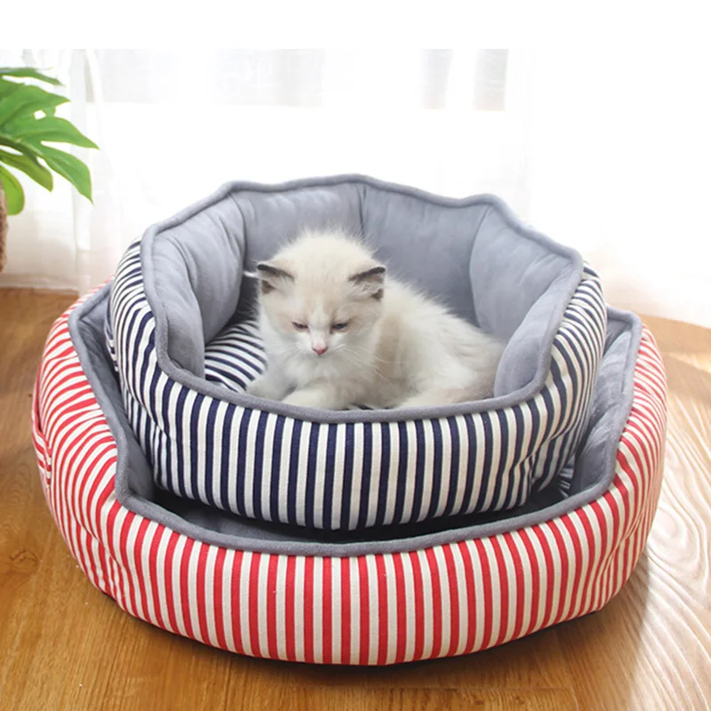 Кровать для питомца теплая в полоску, стильный домик для кошек малого, среднего и большого размера, мягкая моющаяся водостойкая хлопковая б...
Кровать для питомца теплая в полоску, стильный домик для кошек малого, среднего и большого размера, мягкая моющаяся водостойкая хлопковая б...
