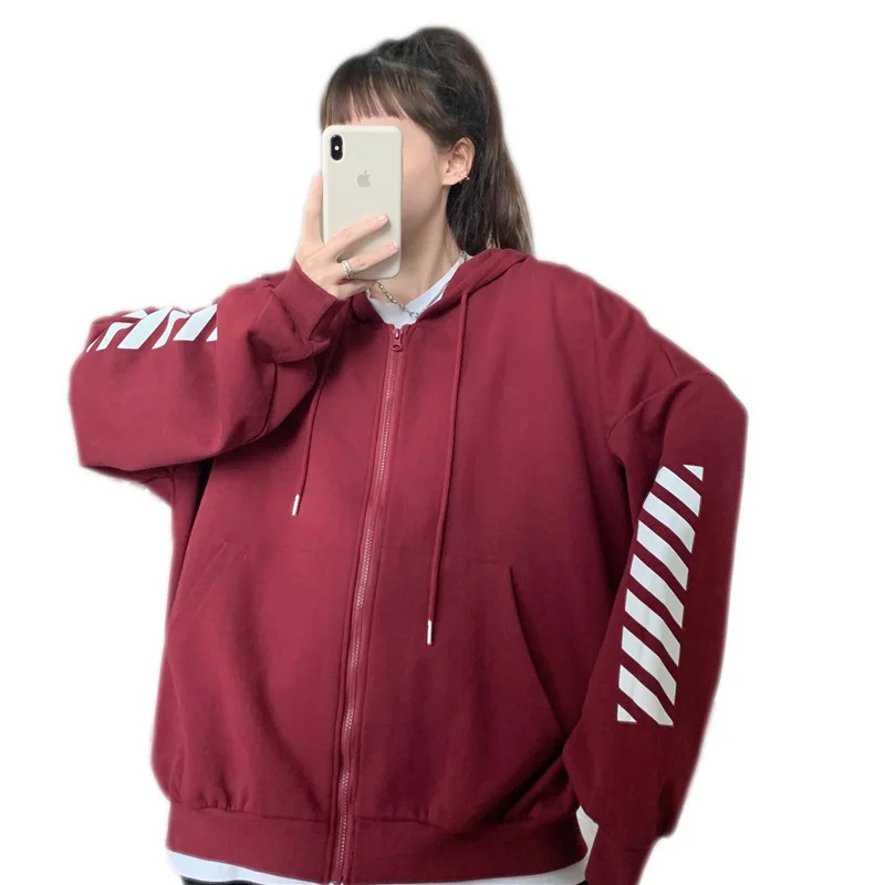 Cotton Hooded Sweater women's loose Korean 2021 autumn long sleeve inschao BF thin zipper cardigan coat women
Cotton Hooded Sweater women's loose Korean 2021 autumn long sleeve inschao BF thin zipper cardigan coat women