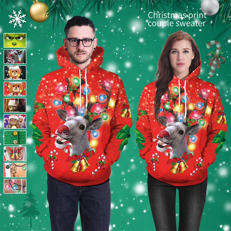 New Fashion Christmas Hoodies Couples Streetwear Printed Top Merry Gift Hooded Sweatshirt Men Long Sleeved Winter Clothing 3D
New Fashion Christmas Hoodies Couples Streetwear Printed Top Merry Gift Hooded Sweatshirt Men Long Sleeved Winter Clothing 3D