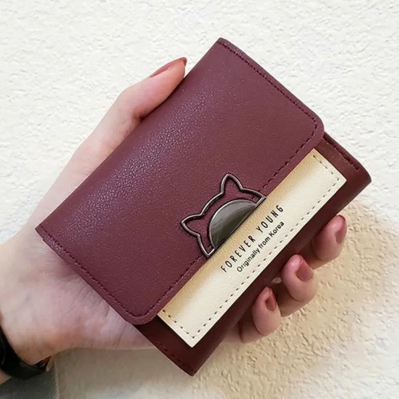 New women's lovely cat wallet girl's small wallet brand design PU leather lady Coin Wallet lady cardholder wallet billetera
New women's lovely cat wallet girl's small wallet brand design PU leather lady Coin Wallet lady cardholder wallet billetera
