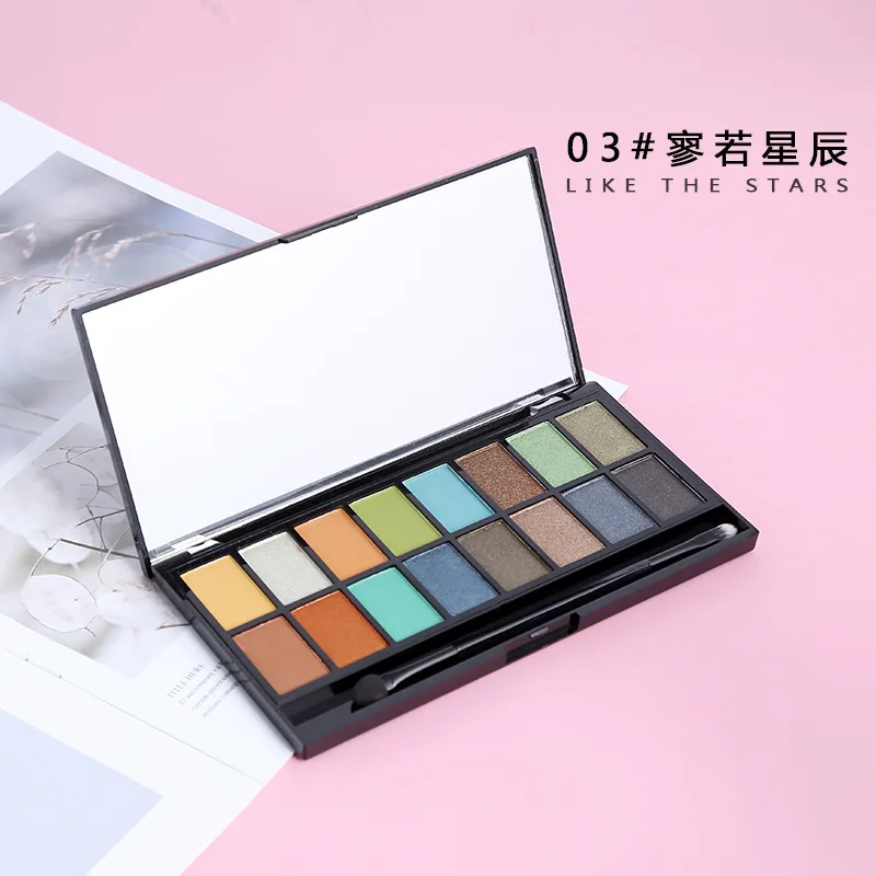16 Color Matte Eyeshadow Palette Beauty Eyes Glitter Long-lasting Easy To Wear Natural Waterproof Shadows Makeup Cosmetics
16 Color Matte Eyeshadow Palette Beauty Eyes Glitter Long-lasting Easy To Wear Natural Waterproof Shadows Makeup Cosmetics