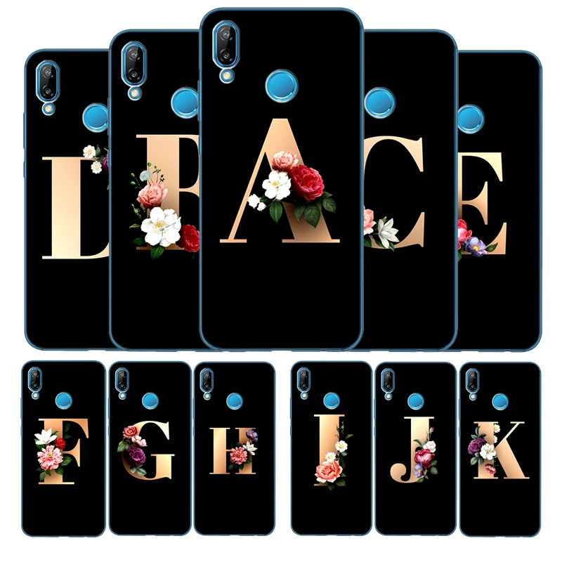 Чехол с надписью на заказ для Huawei P8 P9 P10 P20 P30 P40 Psmart Lite Plus Pro чехлы телефонов Y5 Y6 Y7 2017