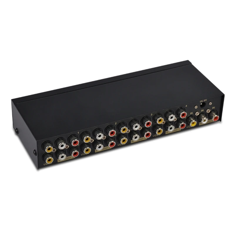 8-полосный композитный распределитель RCA AV 1X8 видео 1 в 8 Выход распределитель HDTV
8-полосный композитный распределитель RCA AV 1X8 видео 1 в 8 Выход распределитель HDTV
