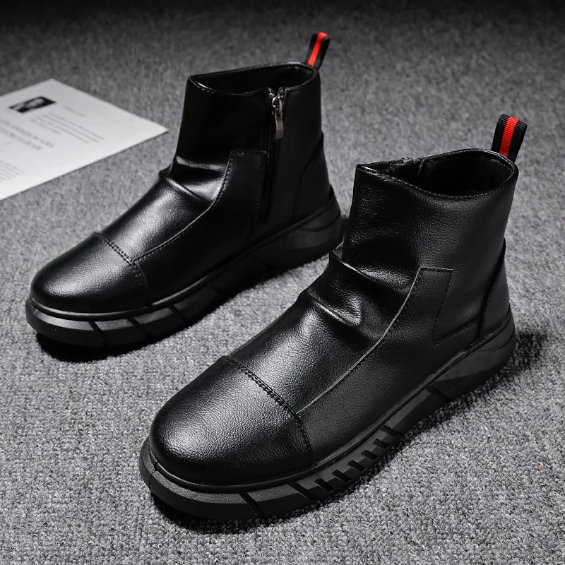 Couple Boots Men's Boots 8-Eye Leather Unisex Ankle Punk Motorcycle 0s Boots Men Winter Snow Shoes Zapatos Mujer Boots mnu
Couple Boots Men's Boots 8-Eye Leather Unisex Ankle Punk Motorcycle 0s Boots Men Winter Snow Shoes Zapatos Mujer Boots mnu