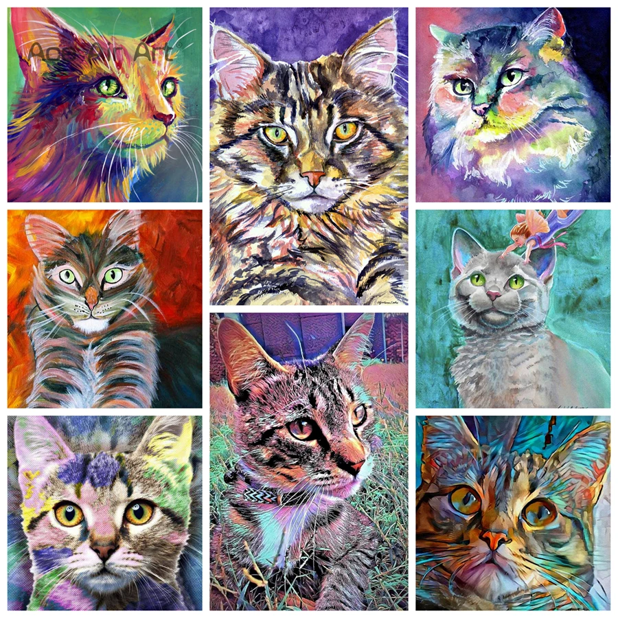 5D DIY Diamond Painting of Animal Cute Colorful Cat Series Picture Full Square/Round Drills Embroidery Mosaic Art Decoration
5D DIY Diamond Painting of Animal Cute Colorful Cat Series Picture Full Square/Round Drills Embroidery Mosaic Art Decoration