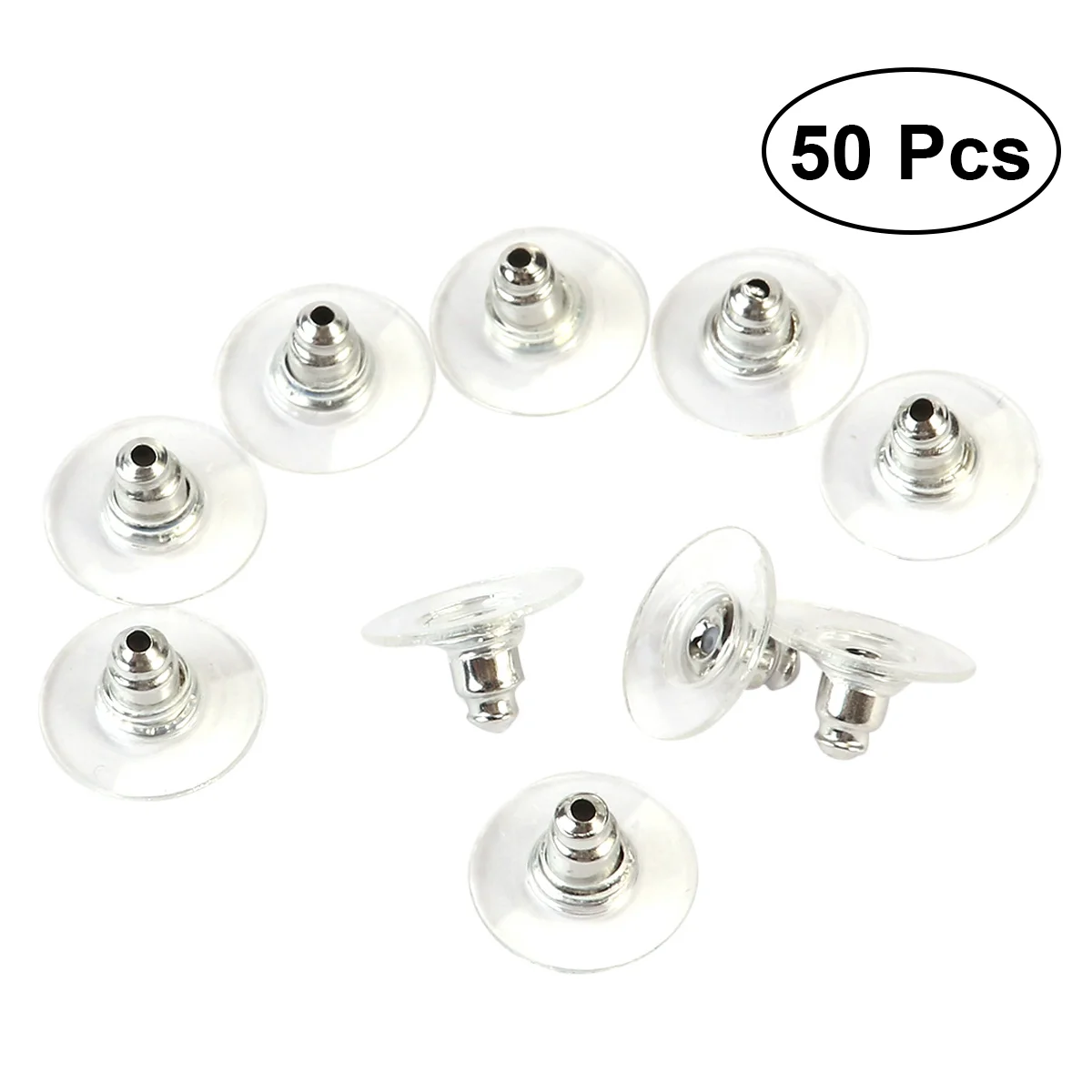 50pcs Earrings Backs Clutch With Pad for Jewelry Use (White K)
50pcs Earrings Backs Clutch With Pad for Jewelry Use (White K)
