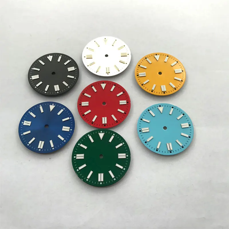 31mm Watch Dial Enamel Luminous Fashion Fit NH35/36 Eta2836/2824 Miyota8215/8205 Dg2813 Automatic Movement Wristwatches
31mm Watch Dial Enamel Luminous Fashion Fit NH35/36 Eta2836/2824 Miyota8215/8205 Dg2813 Automatic Movement Wristwatches