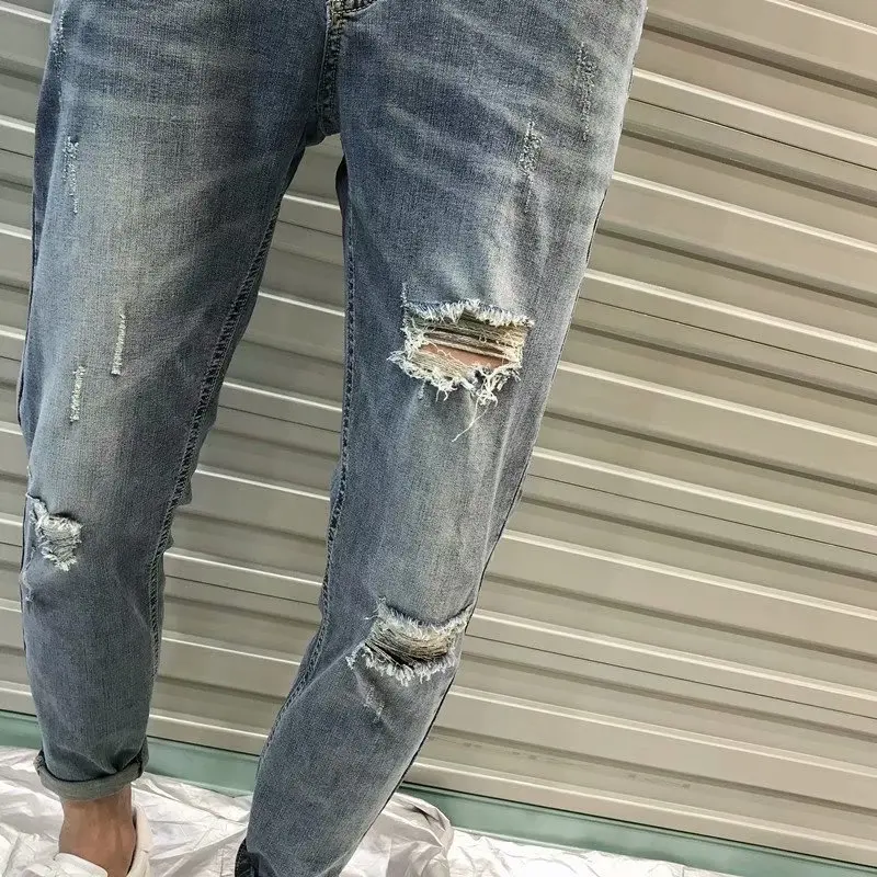 2019 Summer Men Pencil Pants Male Loose Casual Cotton Ankle Length Jeans Mens Streetwear Trousers Plus Size
2019 Summer Men Pencil Pants Male Loose Casual Cotton Ankle Length Jeans Mens Streetwear Trousers Plus Size