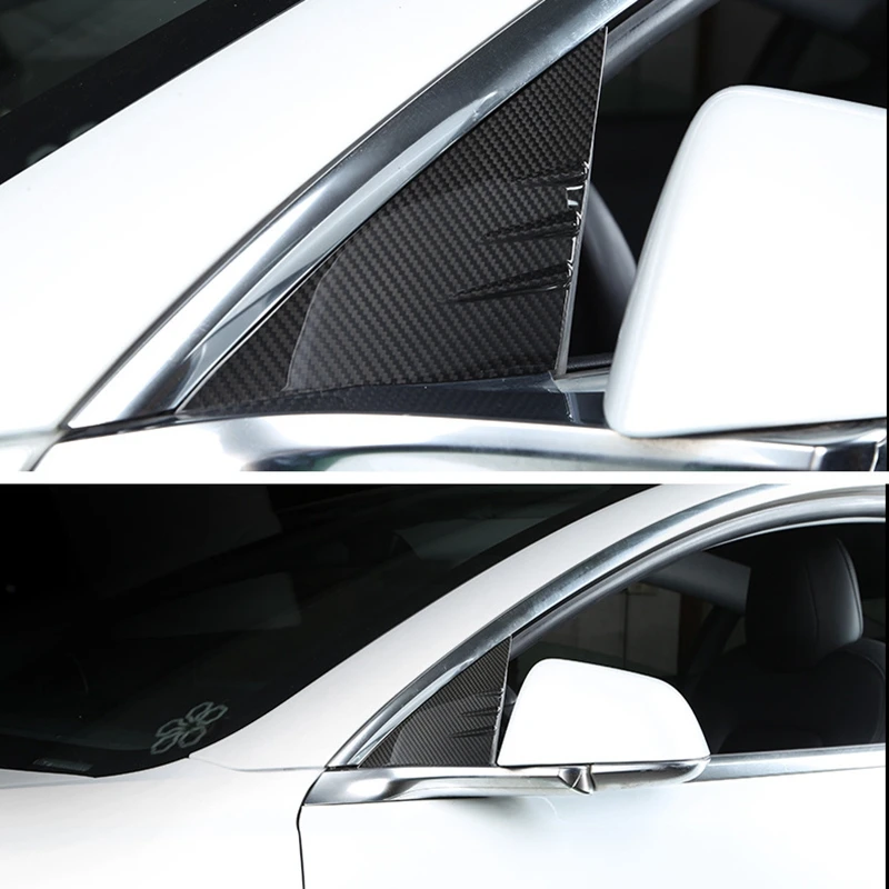 Car Carbon Fiber a Pillar Window Triple-cornered Decorative Panel for Tesla Model 3 2017-2020
Car Carbon Fiber a Pillar Window Triple-cornered Decorative Panel for Tesla Model 3 2017-2020