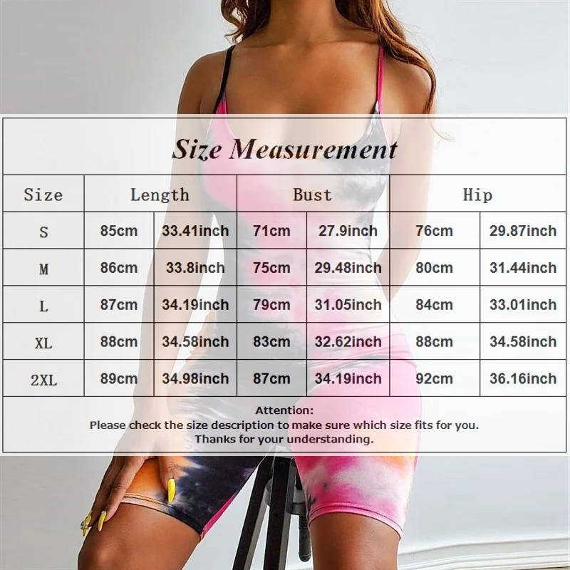Women's Tie Dye Printed Bodysuit Patchwork Slim Sexy Spaghetti Strap Playsuit O Neck Sleeveless Skinny Club Romper Women Outfits
Women's Tie Dye Printed Bodysuit Patchwork Slim Sexy Spaghetti Strap Playsuit O Neck Sleeveless Skinny Club Romper Women Outfits