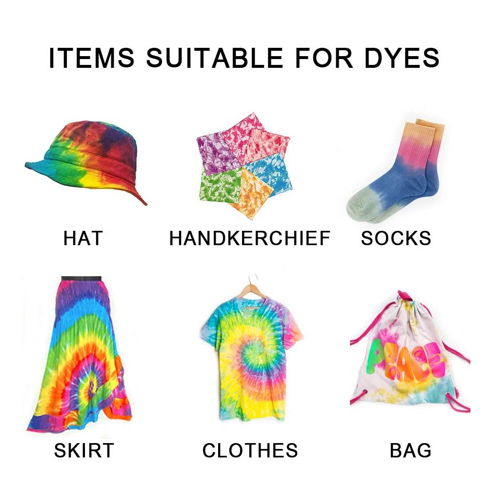 18pcs /Set Tie-Dye Powder Colors Dye Art Set with Rubber Bands, Gloves, Spoon, Funnel, Apron and Table Covers for Craft Arts
18pcs /Set Tie-Dye Powder Colors Dye Art Set with Rubber Bands, Gloves, Spoon, Funnel, Apron and Table Covers for Craft Arts