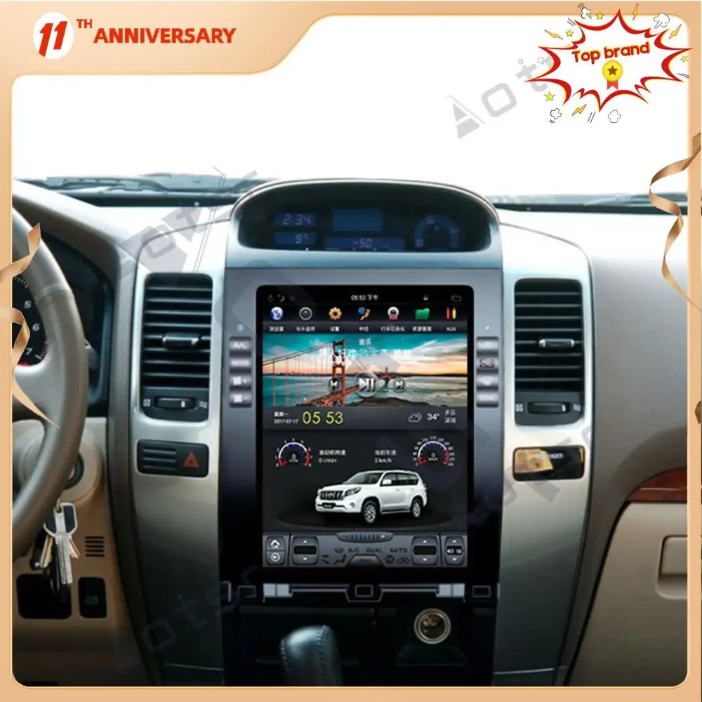 Автомобильный мультимедийный плеер Android для TOYOTA Prado 2002-2008, автомобильное радио, Автомобильная GPS-навигация, 4 Гб + 64 ГБ, DSP carplay, Wi-Fi, BT, головное устройство
Автомобильный мультимедийный плеер Android для TOYOTA Prado 2002-2008, автомобильное радио, Автомобильная GPS-навигация, 4 Гб + 64 ГБ, DSP carplay, Wi-Fi, BT, головное устройство