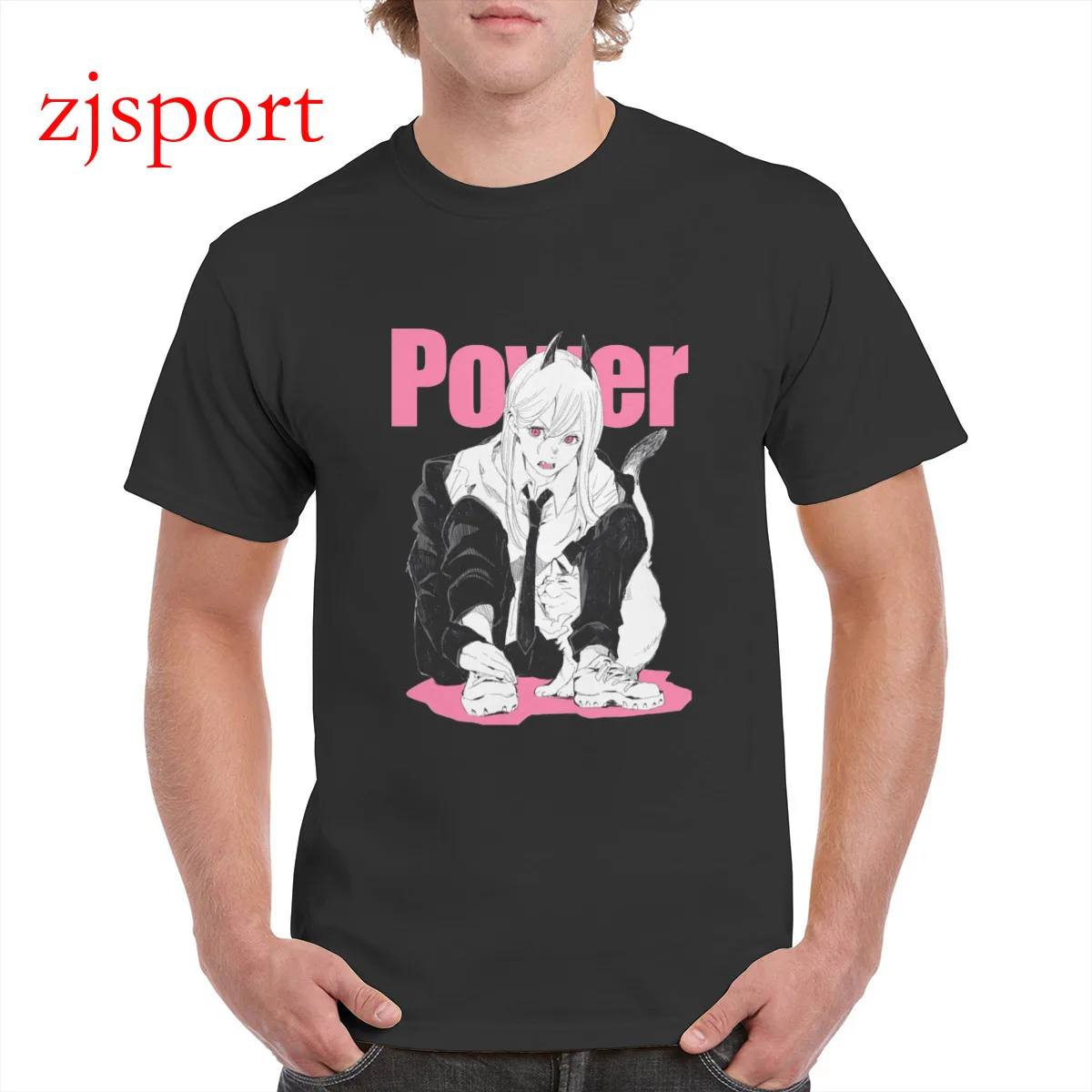 Fashion Chainsaw Man Power T-shirt Pink Aki Denji Power 100% Cotton t shirt CSM Streetwear Graphic Oversized Top Female/Man
Fashion Chainsaw Man Power T-shirt Pink Aki Denji Power 100% Cotton t shirt CSM Streetwear Graphic Oversized Top Female/Man