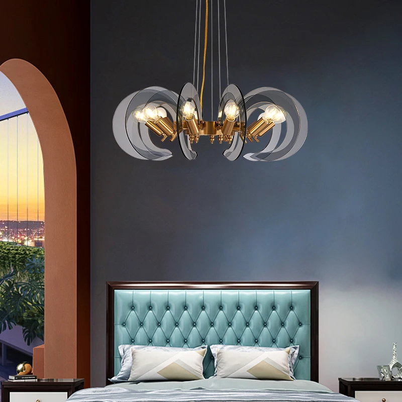 Postmodern minimalist fashion living room glass chandelier bedroom study model room lighting restaurant creative petal lighting
Postmodern minimalist fashion living room glass chandelier bedroom study model room lighting restaurant creative petal lighting