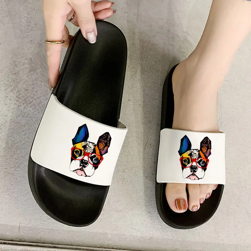 90'S Girl Flat Shoes Korean Version Lady Slipper Cute Bulldog Printed Slides Sandals Flats Shoes 2021 Summer Slippers of Women
90'S Girl Flat Shoes Korean Version Lady Slipper Cute Bulldog Printed Slides Sandals Flats Shoes 2021 Summer Slippers of Women