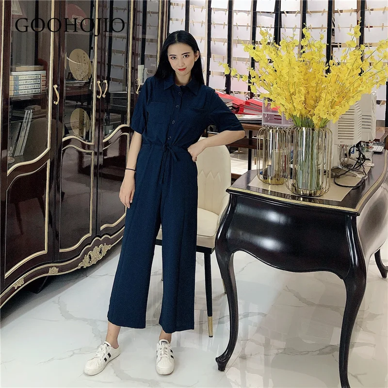 GOOHOJIO 2021 Spring Autumn New High Waist Jumpsuit Women Fashion Chic Jumpsuit for Ladies Casual Wide Leg Pants Rompers Womens
GOOHOJIO 2021 Spring Autumn New High Waist Jumpsuit Women Fashion Chic Jumpsuit for Ladies Casual Wide Leg Pants Rompers Womens