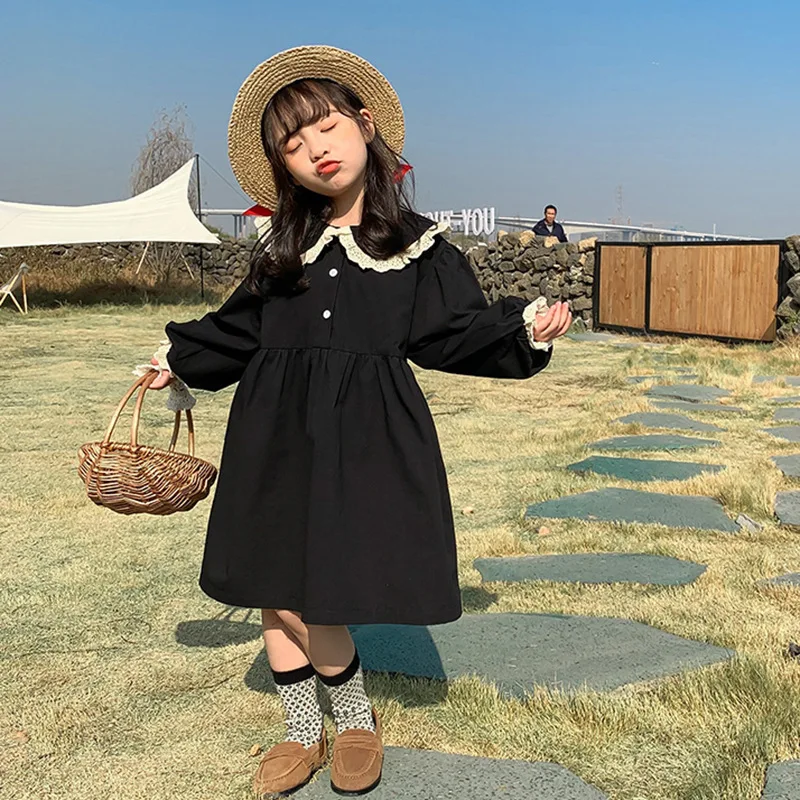 Baby Girls Dresses 2021 Spring New Kids Korean Lapel Long Sleeve Dress Children's Cute Lace Doll Collar Princess Dress for Girls
Baby Girls Dresses 2021 Spring New Kids Korean Lapel Long Sleeve Dress Children's Cute Lace Doll Collar Princess Dress for Girls