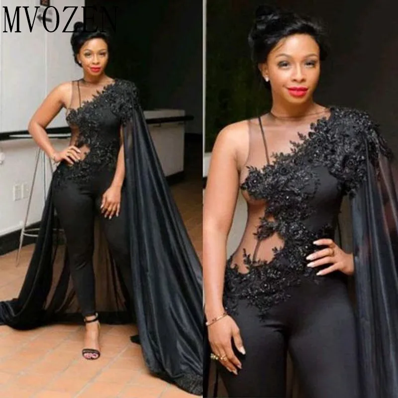 Black Mermaid Evening Dresses One-Shoulder Jacket Sexy Long Evening Dress Formal Gowns Floor Length Party Dress Vestidos
Black Mermaid Evening Dresses One-Shoulder Jacket Sexy Long Evening Dress Formal Gowns Floor Length Party Dress Vestidos