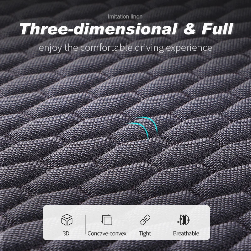 Carkel imitation linen car seat cover car seat protection anti slip four seasons car interior cover
Carkel imitation linen car seat cover car seat protection anti slip four seasons car interior cover