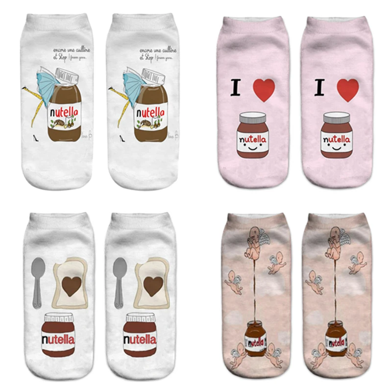 Women funny cute 3D print foods white nutella character socks unisex happy cartoon donuts biscuit dessert gift socks Dropship
Women funny cute 3D print foods white nutella character socks unisex happy cartoon donuts biscuit dessert gift socks Dropship