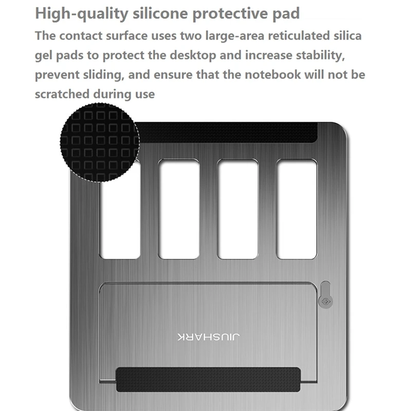 JIUSHARK Folding Portable Laptop Stand Aluminum Bracket Support for Pro Air 11-17 Inch Notebook Desktop Tablet Holder 
JIUSHARK Folding Portable Laptop Stand Aluminum Bracket Support for Pro Air 11-17 Inch Notebook Desktop Tablet Holder