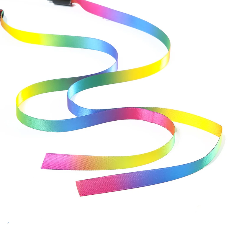 New Cat Interactive Toy Double-sided Rainbow Ribbon Cat-teaser Stick 28cm Rainbow Ribbon Funny Cat Stick Cat Supplies
New Cat Interactive Toy Double-sided Rainbow Ribbon Cat-teaser Stick 28cm Rainbow Ribbon Funny Cat Stick Cat Supplies