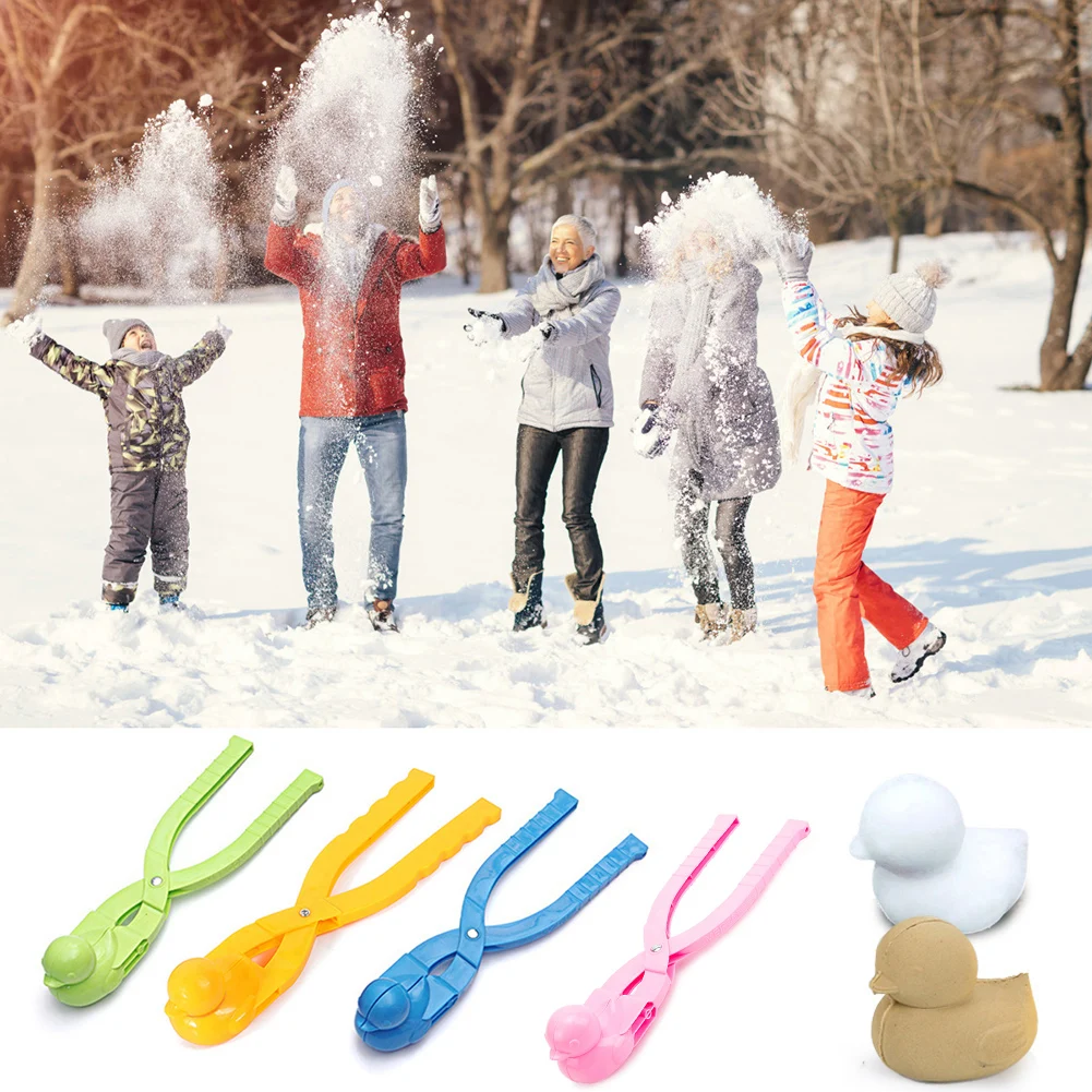 Lovely Duck Shaped Plastic Snowball Maker Clip Kids Winter Outdoor Sand Snow Ball Mold Snowball Fight Toy for Children Random
Lovely Duck Shaped Plastic Snowball Maker Clip Kids Winter Outdoor Sand Snow Ball Mold Snowball Fight Toy for Children Random