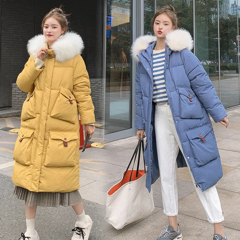 2021 Down Jacket Women' Winter New Coat Casual Fashion Long Warm Fur Collar Large Loose Hooded Overcoats Ladies' Zipper Parka
2021 Down Jacket Women' Winter New Coat Casual Fashion Long Warm Fur Collar Large Loose Hooded Overcoats Ladies' Zipper Parka