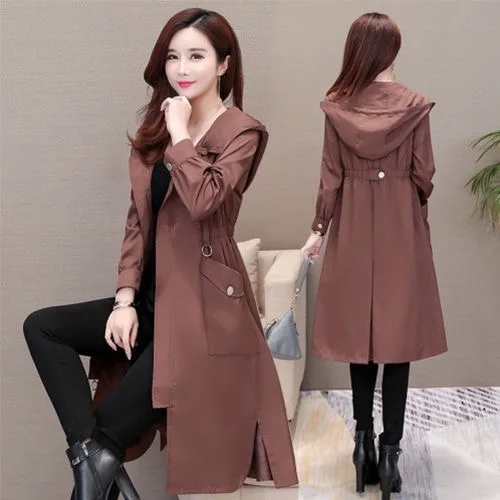Windbreaker Woman Medium And Long Hooded Coat Women Windbreaker Coat Hooded Long Trench Coat Women Long Coats Female Red HH50FY
Windbreaker Woman Medium And Long Hooded Coat Women Windbreaker Coat Hooded Long Trench Coat Women Long Coats Female Red HH50FY