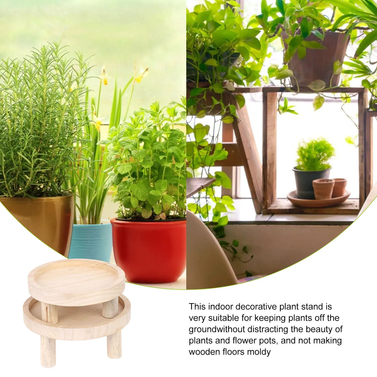 Wooden Plant Pot Stand Durable Succulent Flower Pot Base Tray Holder Footstool Balcony Living Room Orchid Pot Display Stand
Wooden Plant Pot Stand Durable Succulent Flower Pot Base Tray Holder Footstool Balcony Living Room Orchid Pot Display Stand