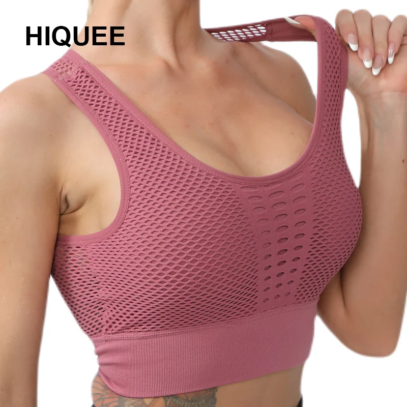 HIQUEE Women Bra Breathable Sports Bra Push Up Yoga Athletic Gym Running Crop Top Fitness Workout Underwear With Pad Sexy Vest
HIQUEE Women Bra Breathable Sports Bra Push Up Yoga Athletic Gym Running Crop Top Fitness Workout Underwear With Pad Sexy Vest