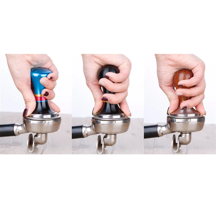 58mm Coffee Tamper Stainless Steel Coffee Powder Hammer Flat Base Cafe Barista Tools Coffee Machine Espresso Accessories
58mm Coffee Tamper Stainless Steel Coffee Powder Hammer Flat Base Cafe Barista Tools Coffee Machine Espresso Accessories